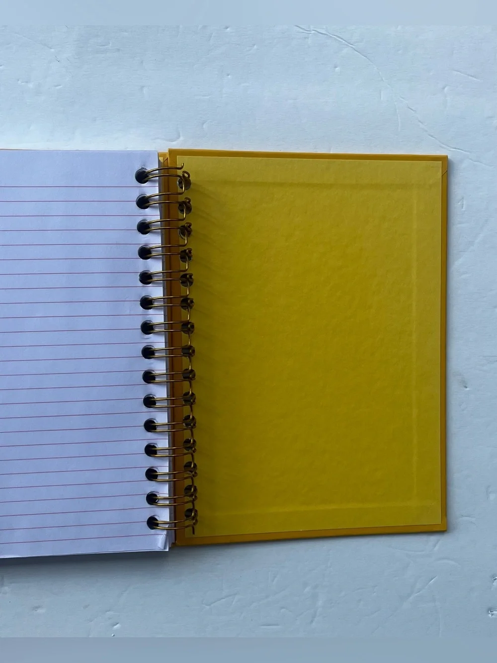 Yellow Spiral Journal/ Notebook with Sunny Heart-Sunglasses Graphic 150 pages